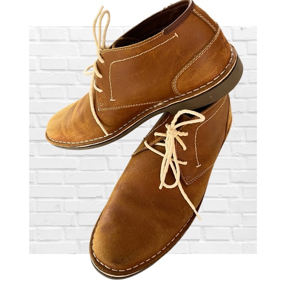 Kenneth Cole Reaction British Tan Desert Sun Distressed Chukka Boots Mens 11 - Picture 1 of 10